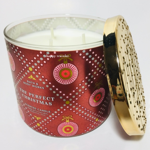 Bath & Body Works Accents The Perfect Christmas 3 Wick Candle